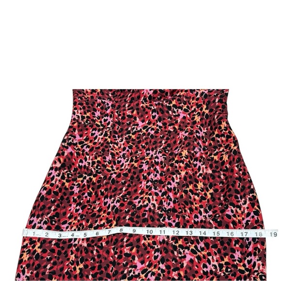 Black Halo Strapless Animal Print Mini Cocktail Dress Size 6 - Picture 5 of 8